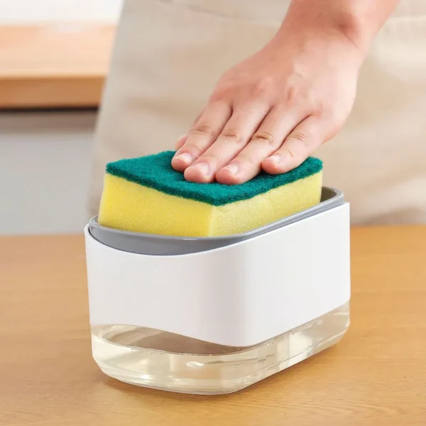 Dispensador de jabón liquido + esponja